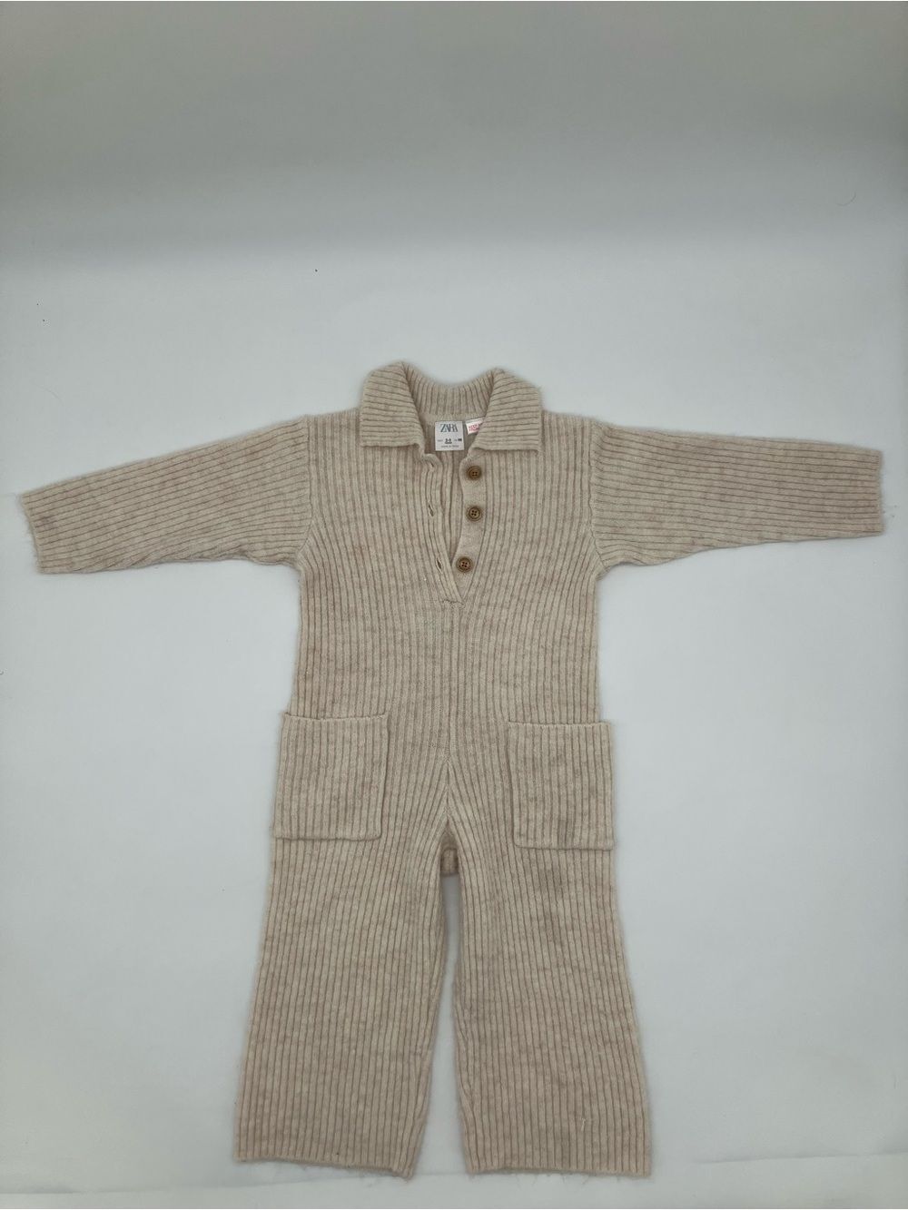 Zara Baby Rib Knit Jumpsuit